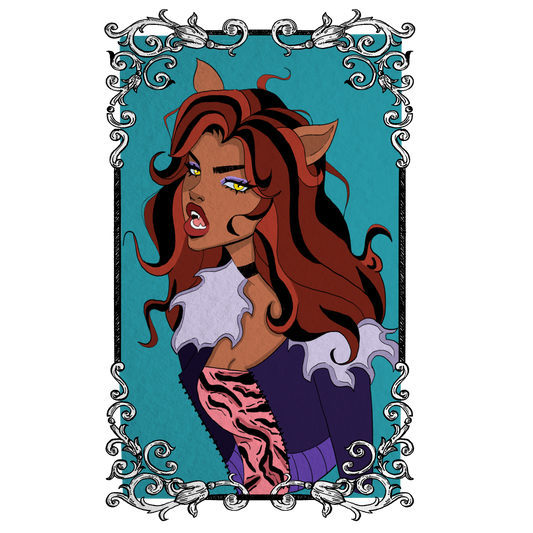 Spooky Girls- Clawdeen Sticker